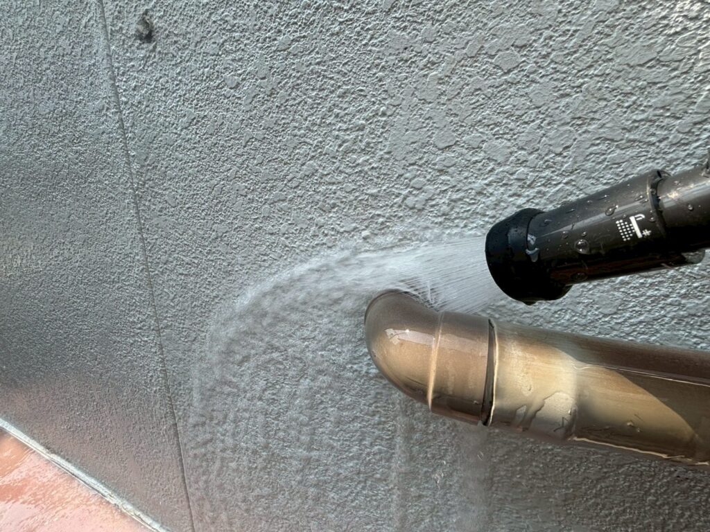 散水検査の様子